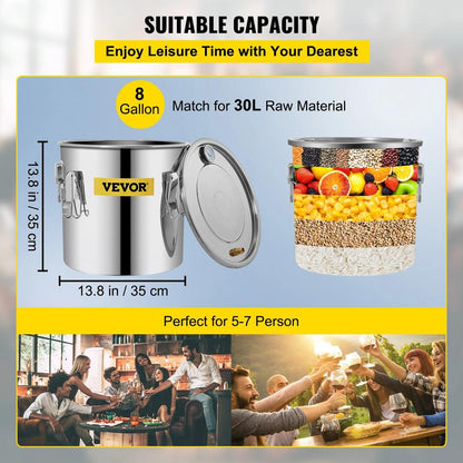 12L-30L Home Alcohol Distiller & Beer Brewing Kit by HitMyNeed