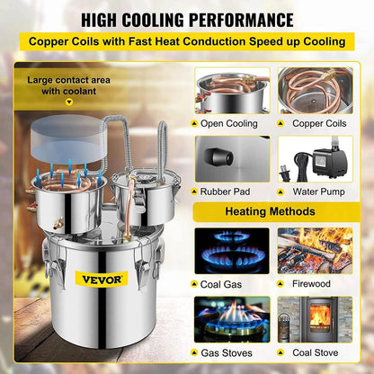 12L-30L Home Alcohol Distiller & Beer Brewing Kit by HitMyNeed