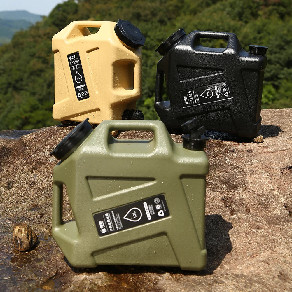 12L Camping Water Container with Faucet & Hose by HitMyNeed