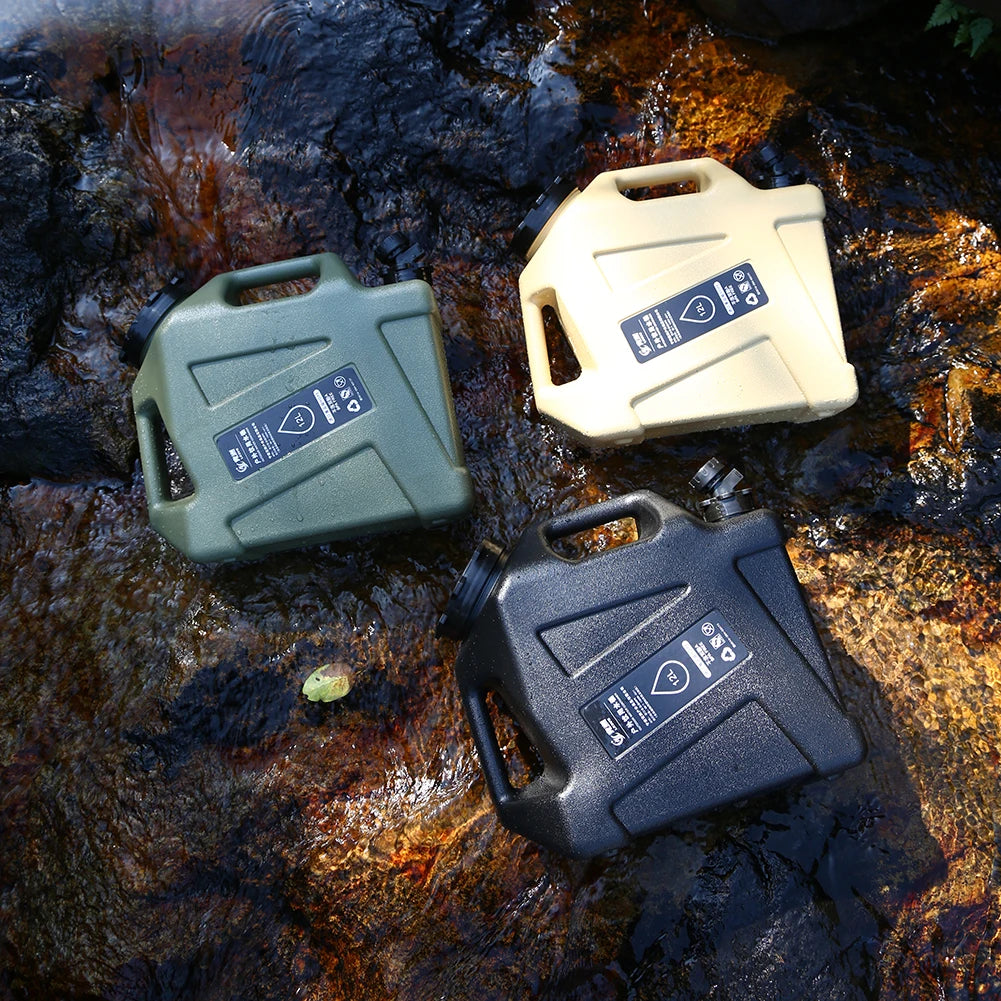 12L Camping Water Container with Faucet & Hose by HitMyNeed