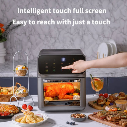 12L Electric Air Fryer Oven with 360° Hot Air Circulation by HitMyNeed