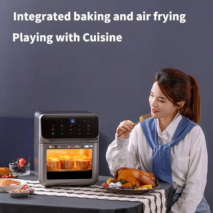 12L Electric Air Fryer Oven with 360° Hot Air Circulation by HitMyNeed