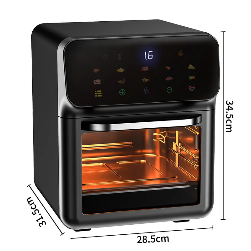 12L Electric Air Fryer Oven with 360° Hot Air Circulation by HitMyNeed