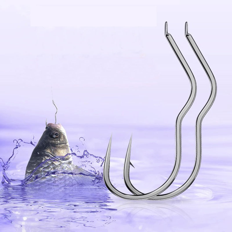 12pcs High Carbon Steel Barbed Carp Fishing Hooks size-2 by HitMyNeed