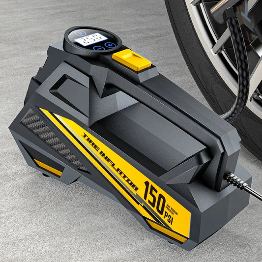 12V 150 PSI Corded Car Air Pump with LED Light by HitMyNeed