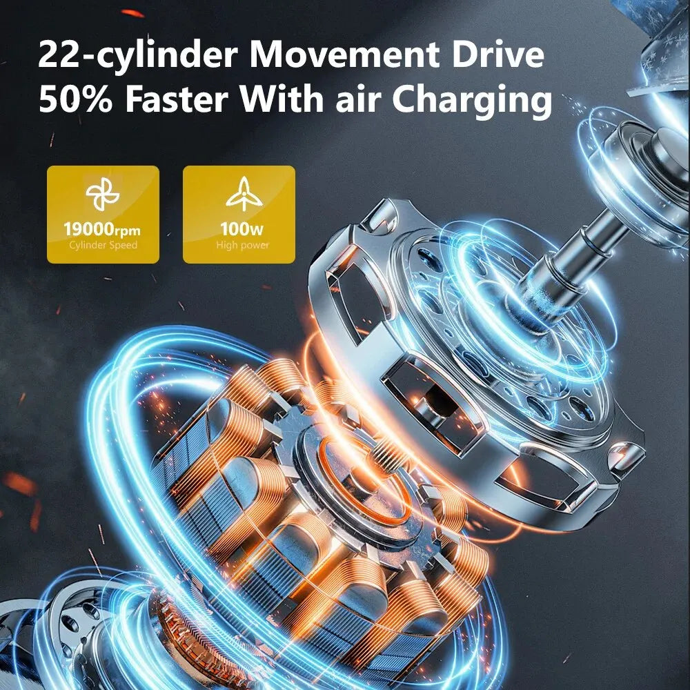12V 150 PSI Corded Car Air Pump with LED Light by HitMyNeed