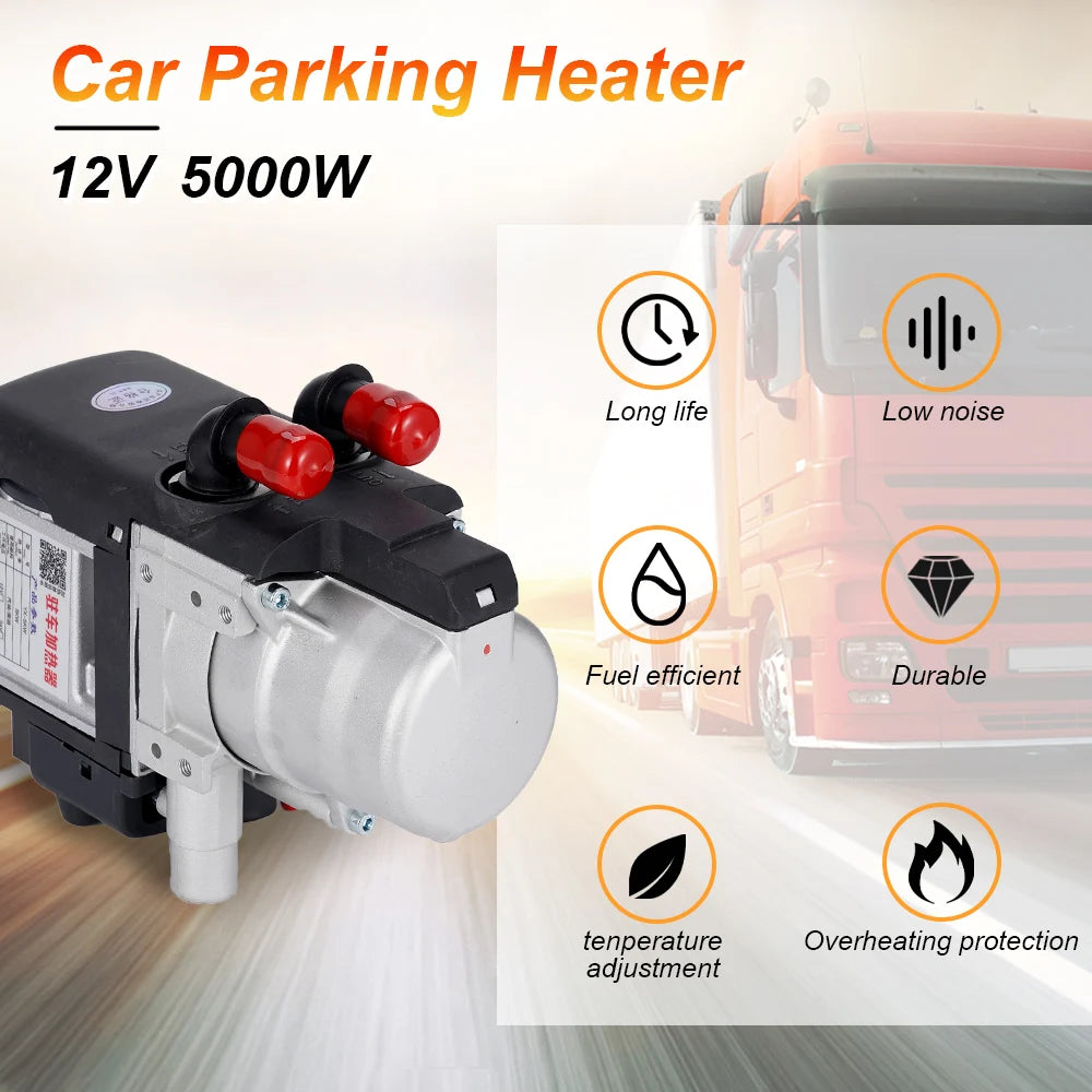 12V 5kW Diesel/Gasoline Engine & Cabin Parking Heater by HitMyNeed