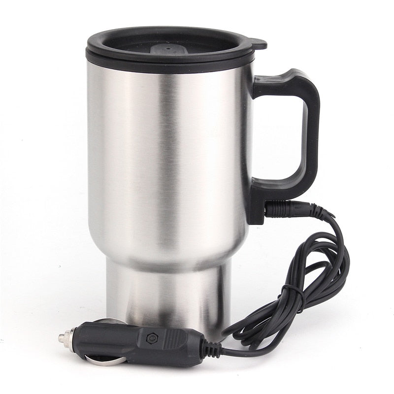 12V Car Heated Travel Mug Thermos 450ml by HitMyNeed