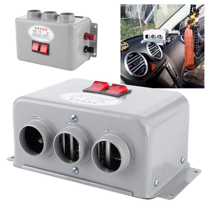 12V Compact 3-Hole Car Heater 600-800W by HitMyNeed