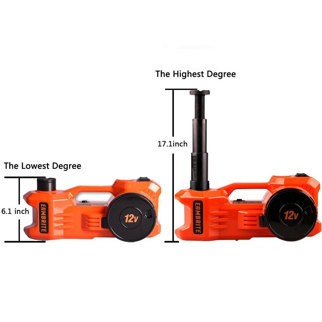 12V Electric Hydraulic Floor Jack Set with Wrench by HitMyNeed