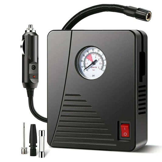 12V Mini Tire Inflator 100PSI Portable Air Compressor by HitMyNeed