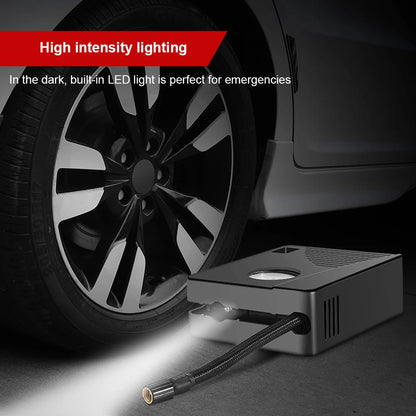 12V Mini Tire Inflator 100PSI Portable Air Compressor by HitMyNeed