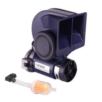 12V Snail Air Horn 150dB Dual Tone with Relay Harness 24v bule by HitMyNeed