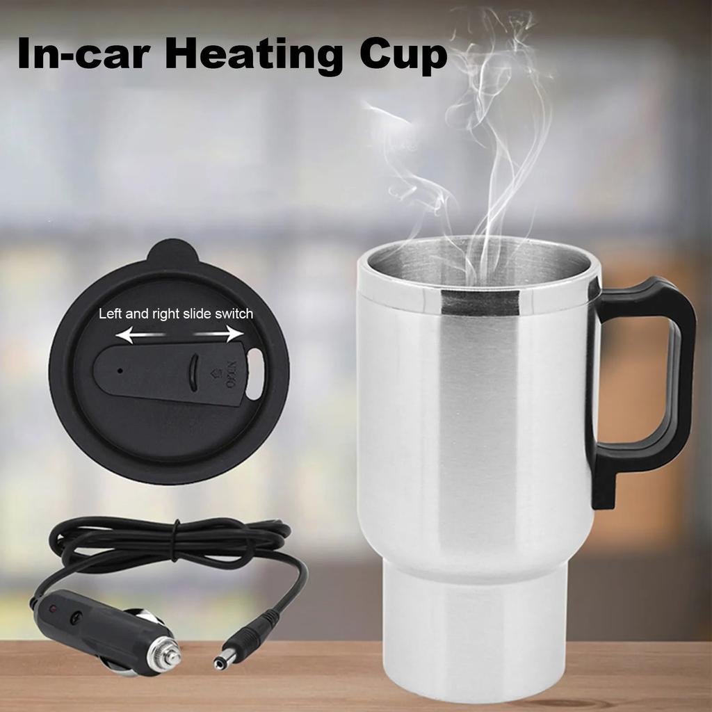 12V Stainless Steel Car Electric Kettle 450ml by HitMyNeed