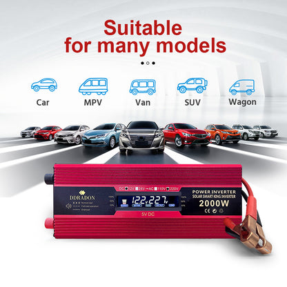 12V to 220V Car Power Inverter with USB, 400-950W by HitMyNeed