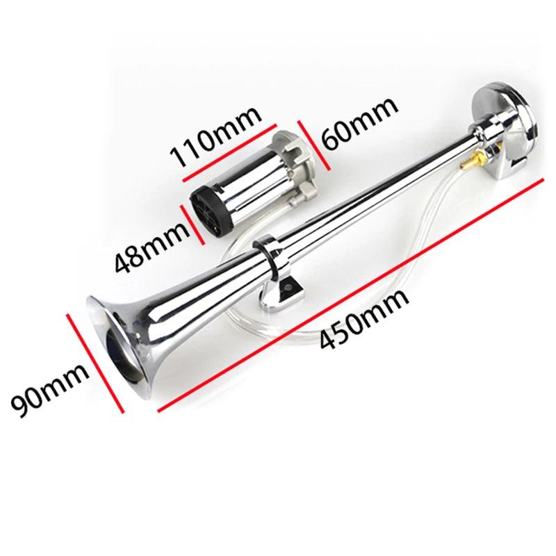 12V/24V 17" 150dB Single Trumpet Car Air Horn by HitMyNeed
