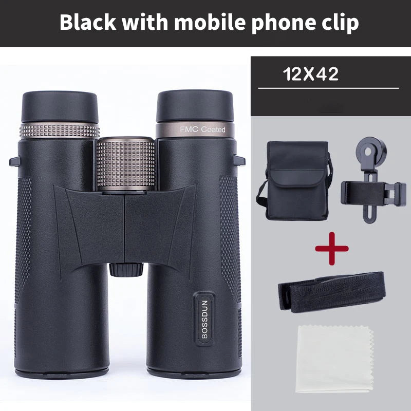 12x42 ED Binoculars BAK4 Prism IP67 Waterproof 12x42-black by HitMyNeed