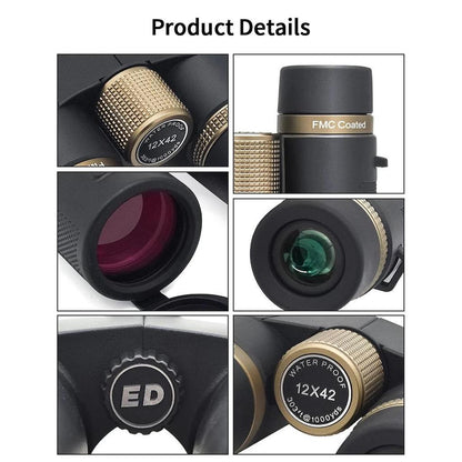 12x42 ED Binoculars BAK4 Prism IP67 Waterproof by HitMyNeed
