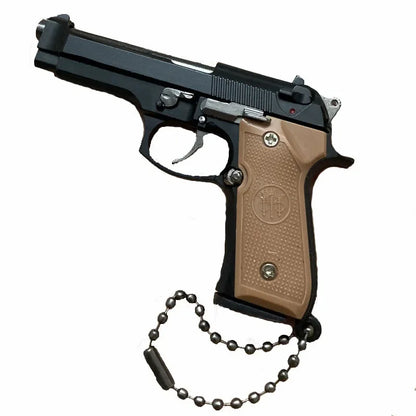 1:3 Alloy M92 Pistol Keychain Fidget Toy by HitMyNeed