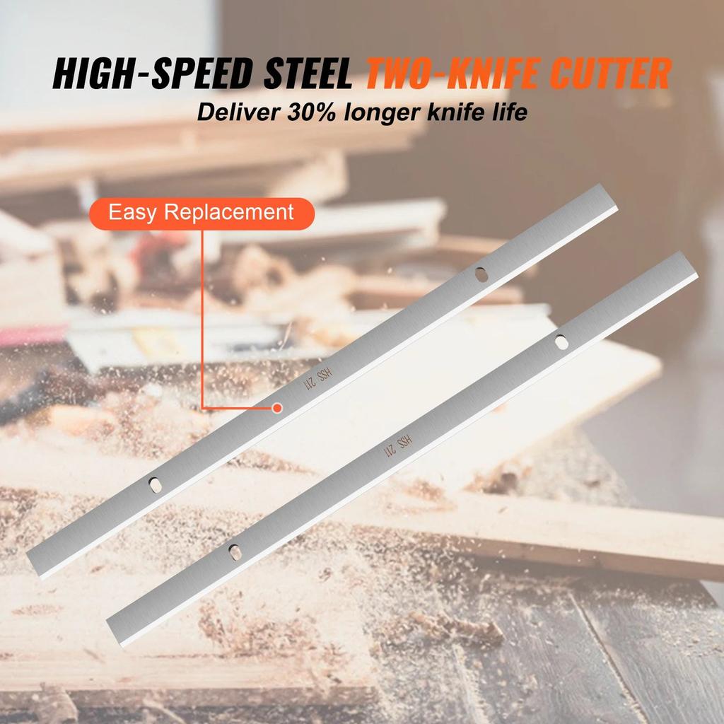 13" Benchtop Thickness Planer, 15A, Two-Blade, 110V by HitMyNeed