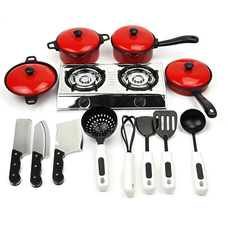 13-Piece Toy Cooking Set for Kids by HitMyNeed