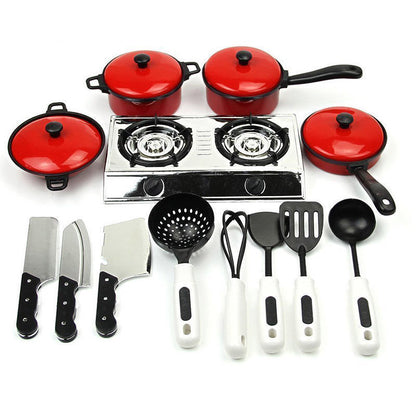 13-Piece Toy Cooking Set for Kids by HitMyNeed