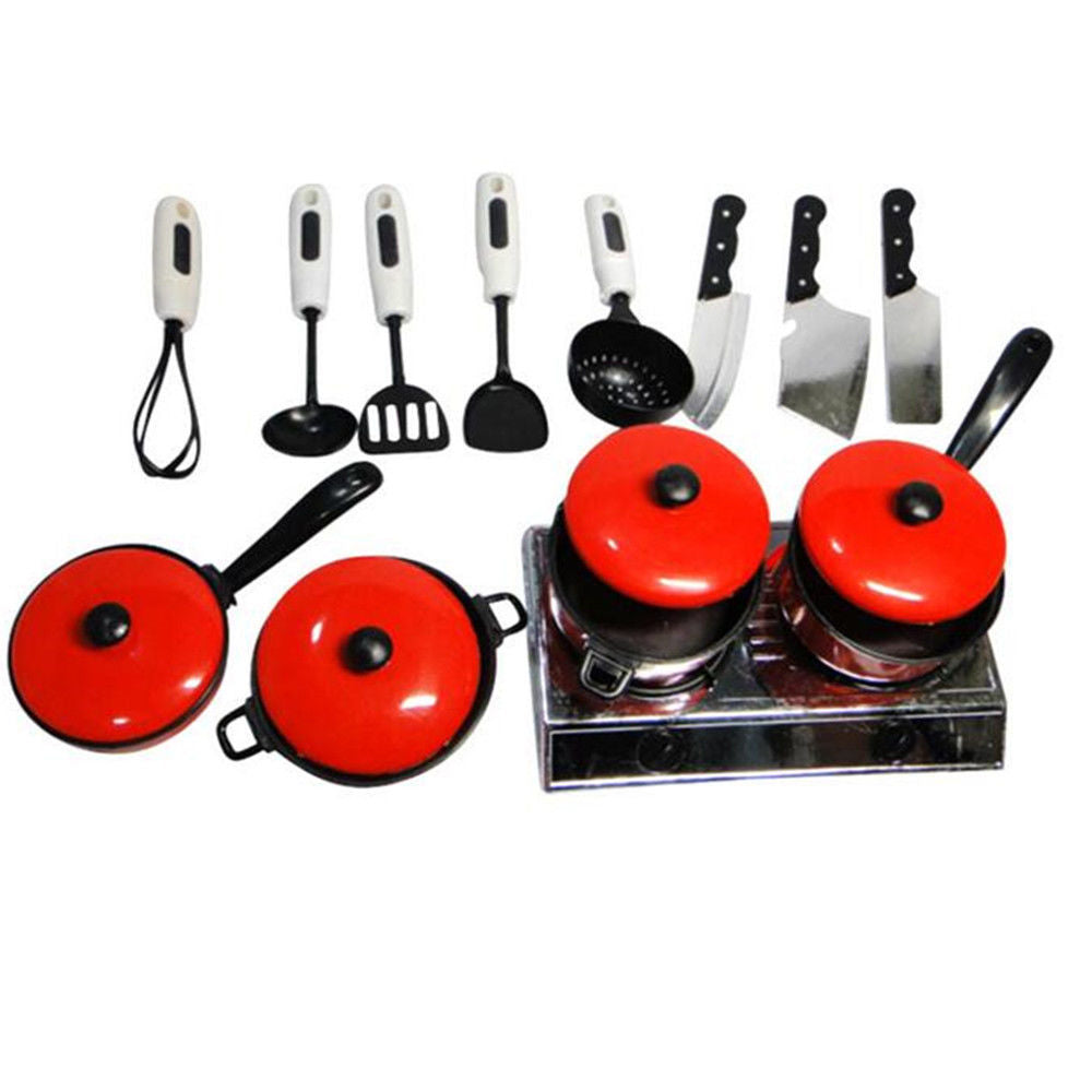 13-Piece Toy Cooking Set for Kids by HitMyNeed