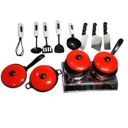 13-Piece Toy Cooking Set for Kids by HitMyNeed