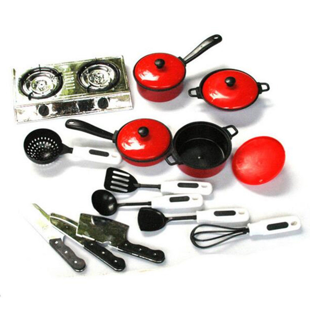 13-Piece Toy Cooking Set for Kids by HitMyNeed