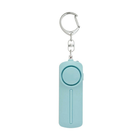 130dB Personal Security Alarm Keychain with LED Light baby-blue by HitMyNeed