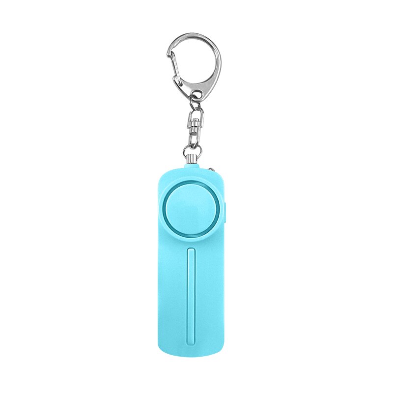 130dB Personal Security Alarm Keychain with LED Light blue by HitMyNeed