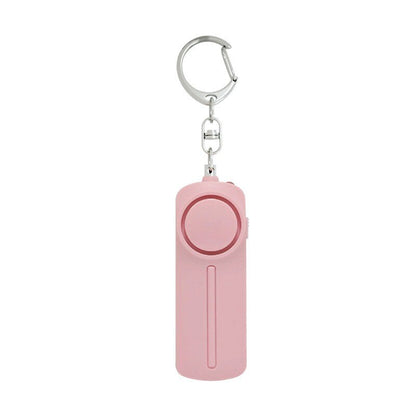130dB Personal Security Alarm Keychain with LED Light pink by HitMyNeed