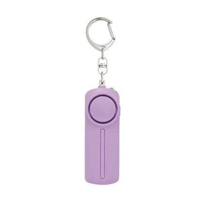 130dB Personal Security Alarm Keychain with LED Light purple by HitMyNeed