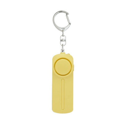 130dB Personal Security Alarm Keychain with LED Light yellow by HitMyNeed