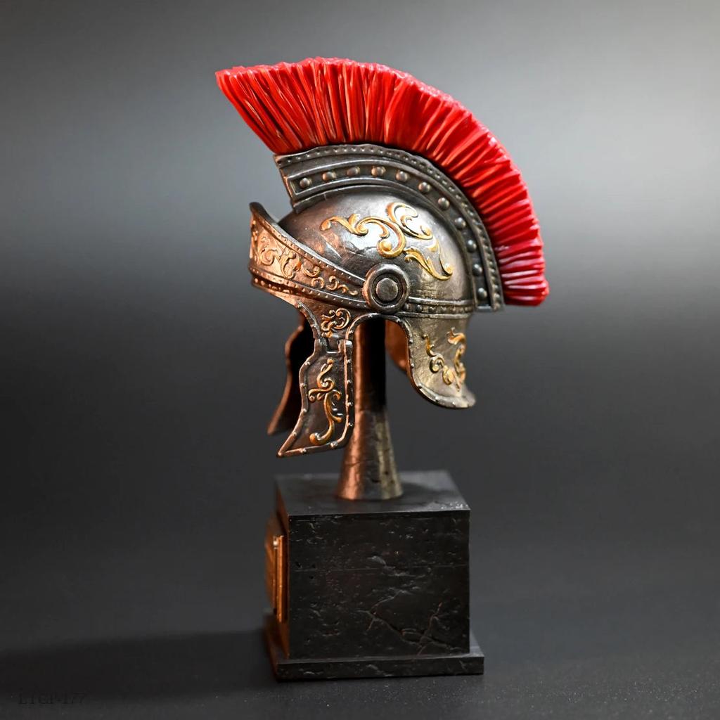 13cm Ancient Roman Helmet Resin Decor Model LTCP-177 by HitMyNeed