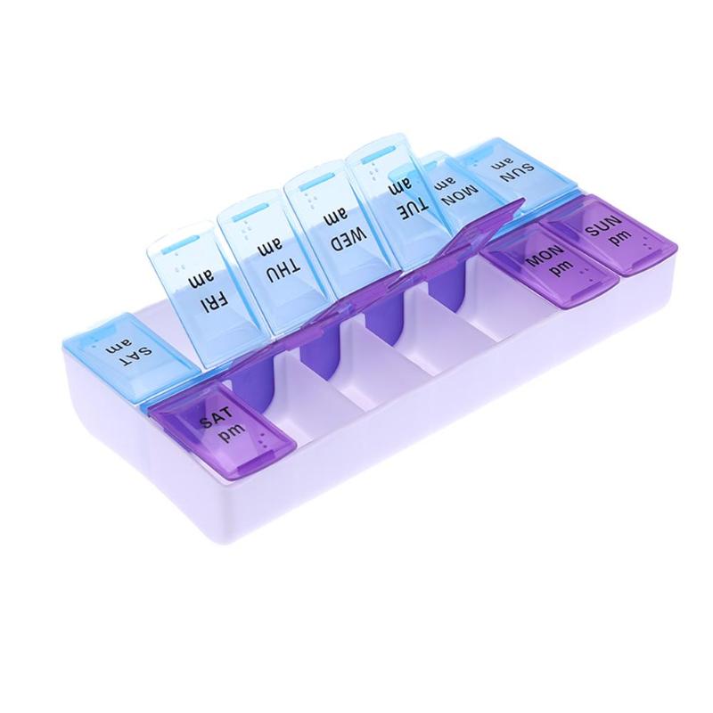 14-Grid Weekly Medicine Organizer Pill Box by HitMyNeed
