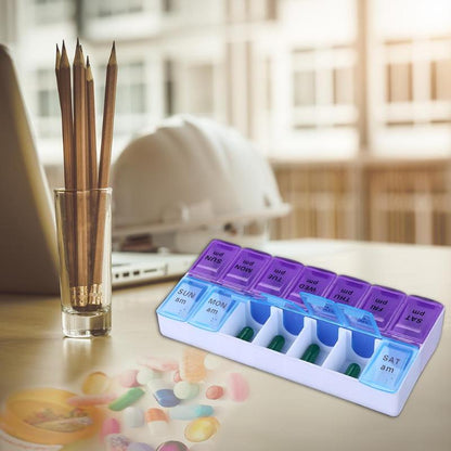 14-Grid Weekly Medicine Organizer Pill Box by HitMyNeed