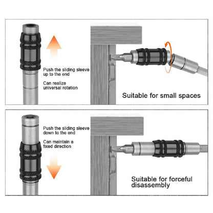 1/4" Hex Magnetic Pivot Screwdriver Bit Holder 90mm by HitMyNeed