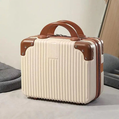 14 inch Mini Travel Makeup Suitcase with Lock 12.0 by HitMyNeed