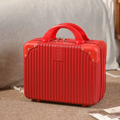 14 inch Mini Travel Makeup Suitcase with Lock 2.0 by HitMyNeed