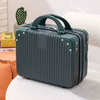14 inch Mini Travel Makeup Suitcase with Lock 4.0 by HitMyNeed