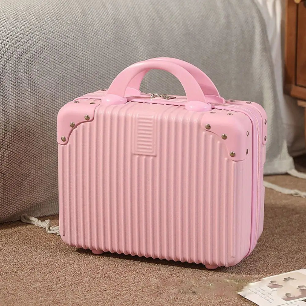 14 inch Mini Travel Makeup Suitcase with Lock 6.0 by HitMyNeed