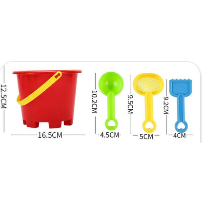 14-Piece Beach Toy Set with Pail and Sand Tools by HitMyNeed
