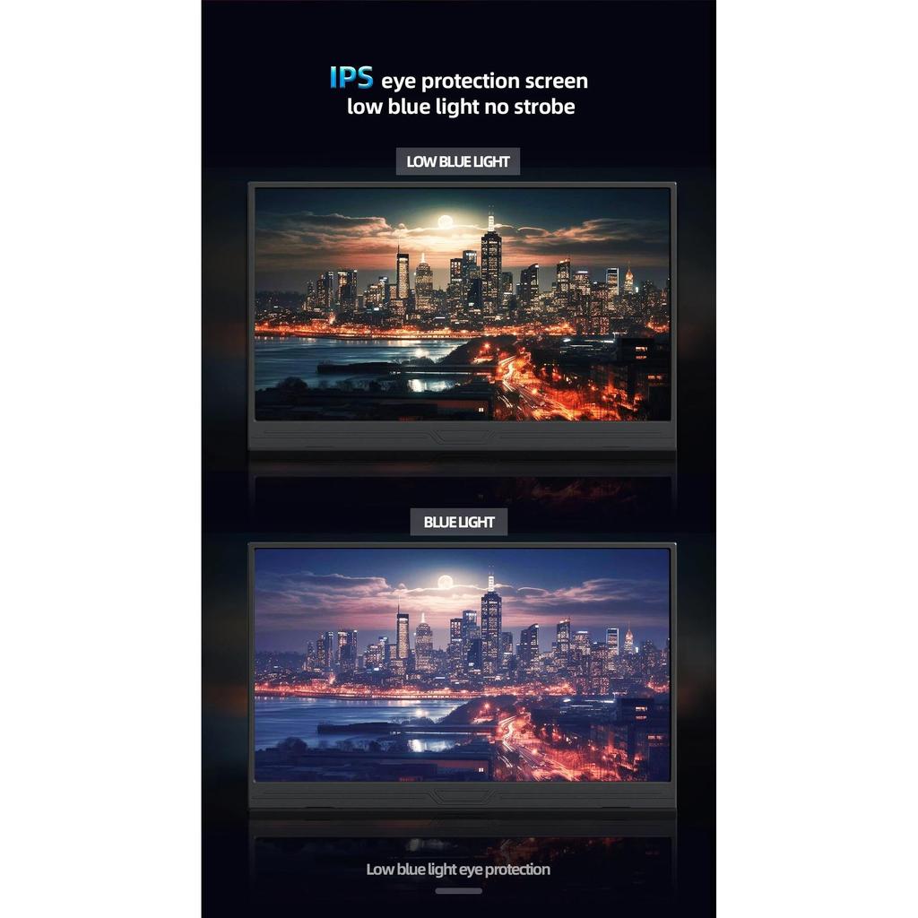 14" Portable Touchscreen Monitor 1080p USB-C HDMI by HitMyNeed