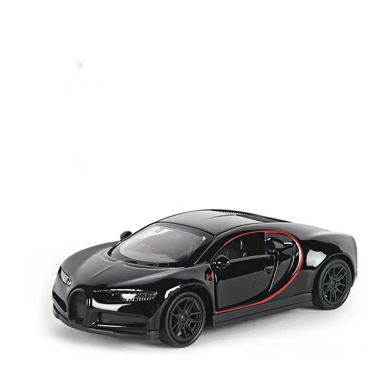 1:43 Diecast Alloy Sports Car Model with Pull-Back black-car-opp-bag by HitMyNeed