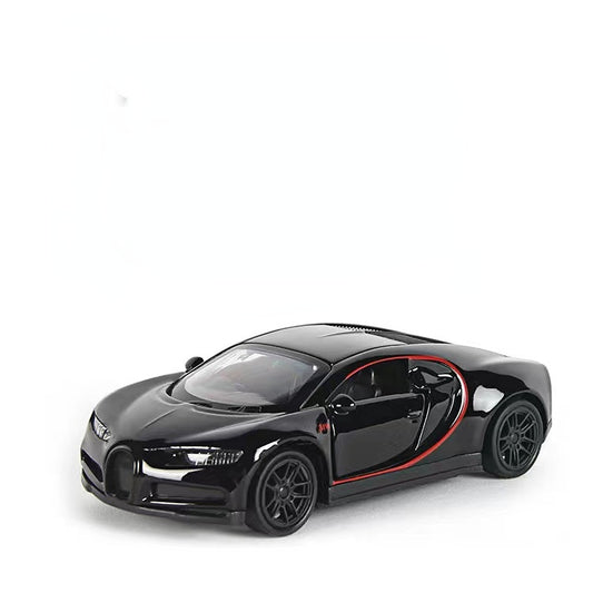 1:43 Diecast Alloy Sports Car Model with Pull-Back black-car-opp-bag by HitMyNeed