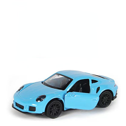 1:43 Diecast Alloy Sports Car Model with Pull-Back blue-car-opp-bag by HitMyNeed