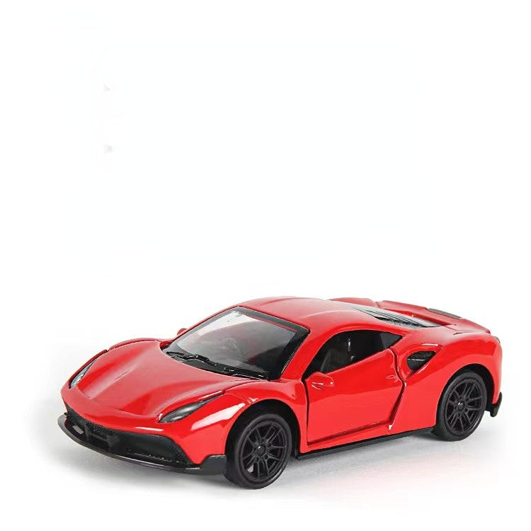 1:43 Diecast Alloy Sports Car Model with Pull-Back red-car-opp-bag by HitMyNeed
