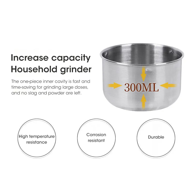 Mini Electric Grinder 300ml Coffee & Spice Mill