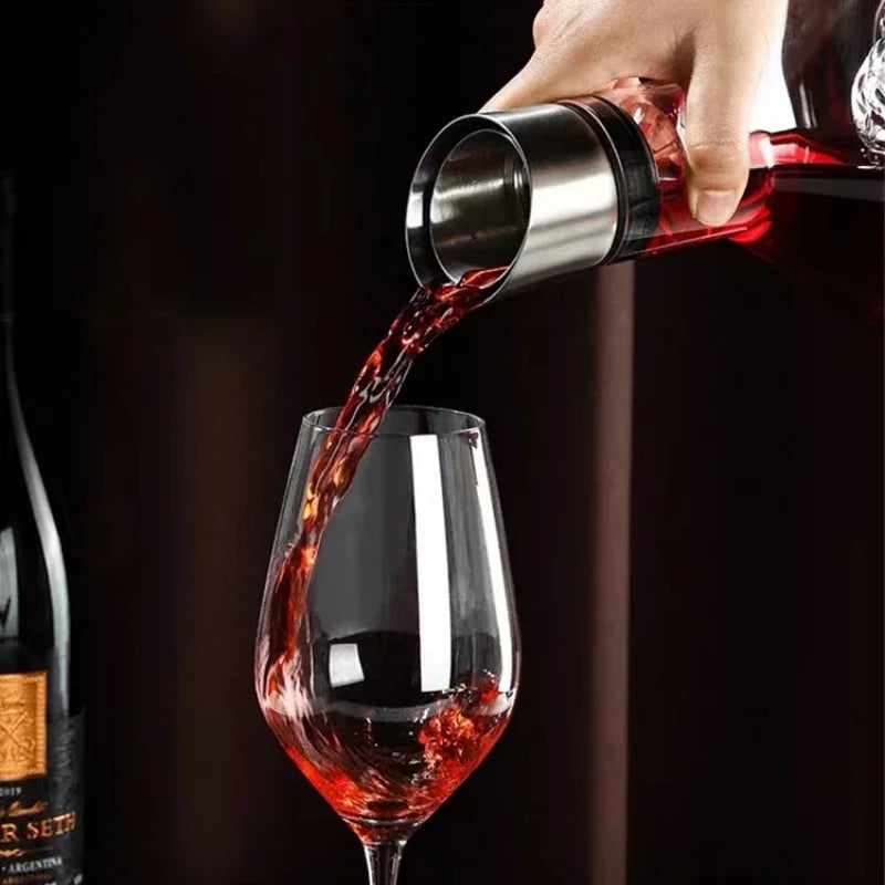 1.5L Lead-Free Crystal Wine Decanter Iceberg Design